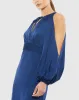 Green Tied Keyhole Cold Shoulder Bishop Sleeve Gown sold by Mac Duggal
