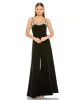 Black Spaghetti Strap Beaded Bustier Top Jumpsuit - FINAL SALE sold by Mac Duggal