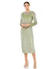 Floral Beaded Tea-Length Dress - FINAL SALE sold by Mac Duggal