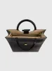 Black Buckled Maxi Croco Leather Tote Bag sold by Mac Duggal