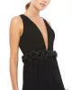 Rosette Ruffle Layered Rosette Maxi Dress sold by Mac Duggal