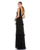Rosette Ruffle Layered Rosette Maxi Dress sold by Mac Duggal