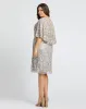 Gray Embellished Cape Sleeve Cocktail Dress (Plus) sold by Mac Duggal