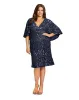 Gray Embellished Cape Sleeve Cocktail Dress (Plus) sold by Mac Duggal
