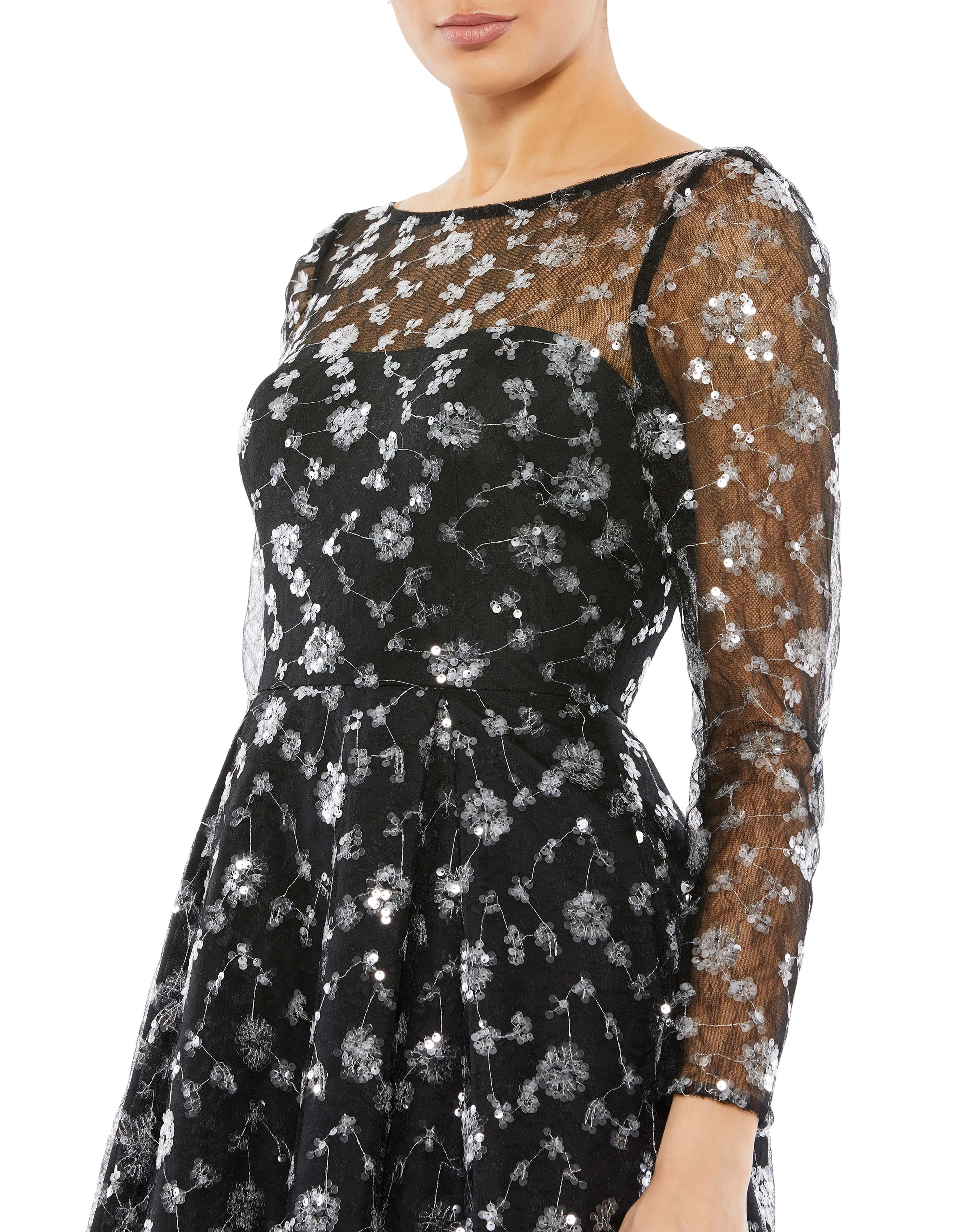 High Neck Floral Dress | Sample | Sz. 2 sold by Mac Duggal product image thumbnail 3