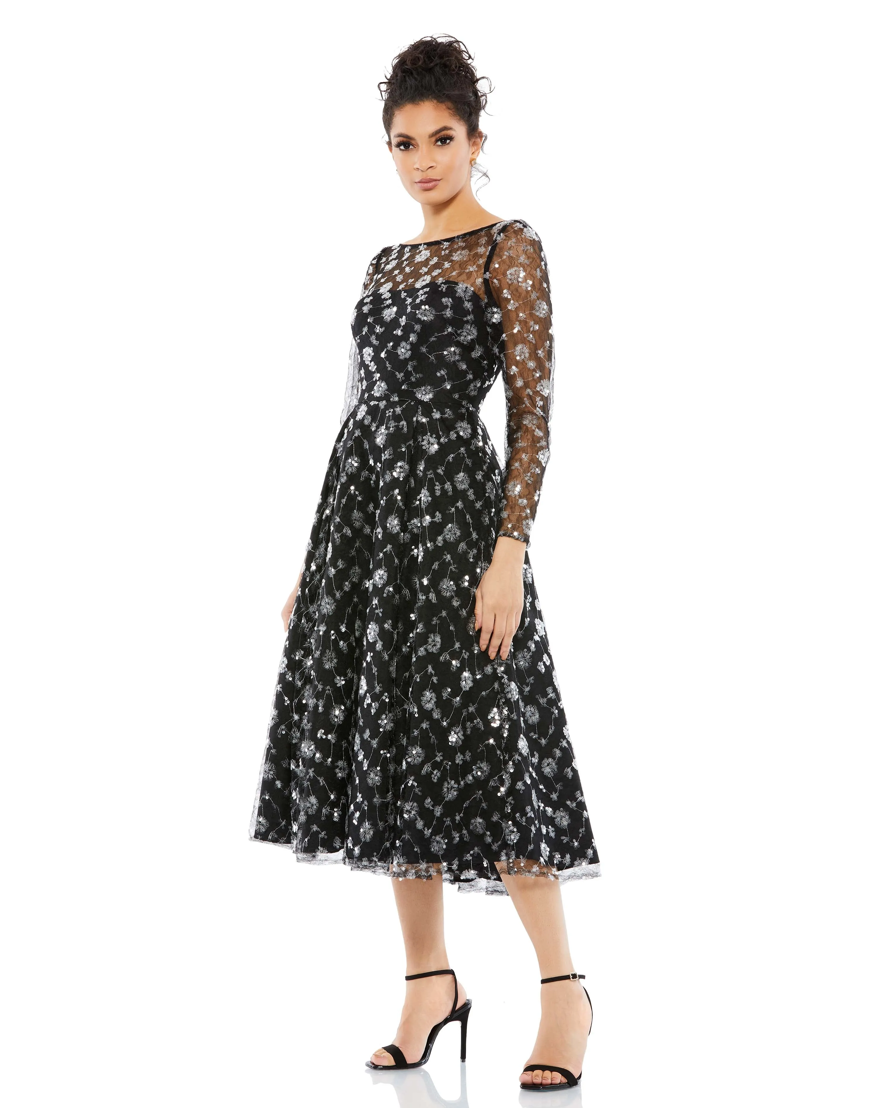 High Neck Floral Dress | Sample | Sz. 2 sold by Mac Duggal