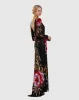 Black Embellished Floral Long Sleeve Gown sold by Mac Duggal