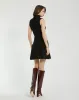 Black Cable Knit Turtle Neck Sleeveless Mini Sweater Knit Dress sold by Mac Duggal