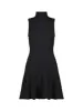 Black Cable Knit Turtle Neck Sleeveless Mini Sweater Knit Dress sold by Mac Duggal