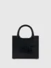 Black Crocodile Leather Tote Bag With Gold Buckle sold by Mac Duggal