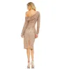 Long Sleeve Sequin Off The Shoulder Midi Dress sold by Mac Duggal