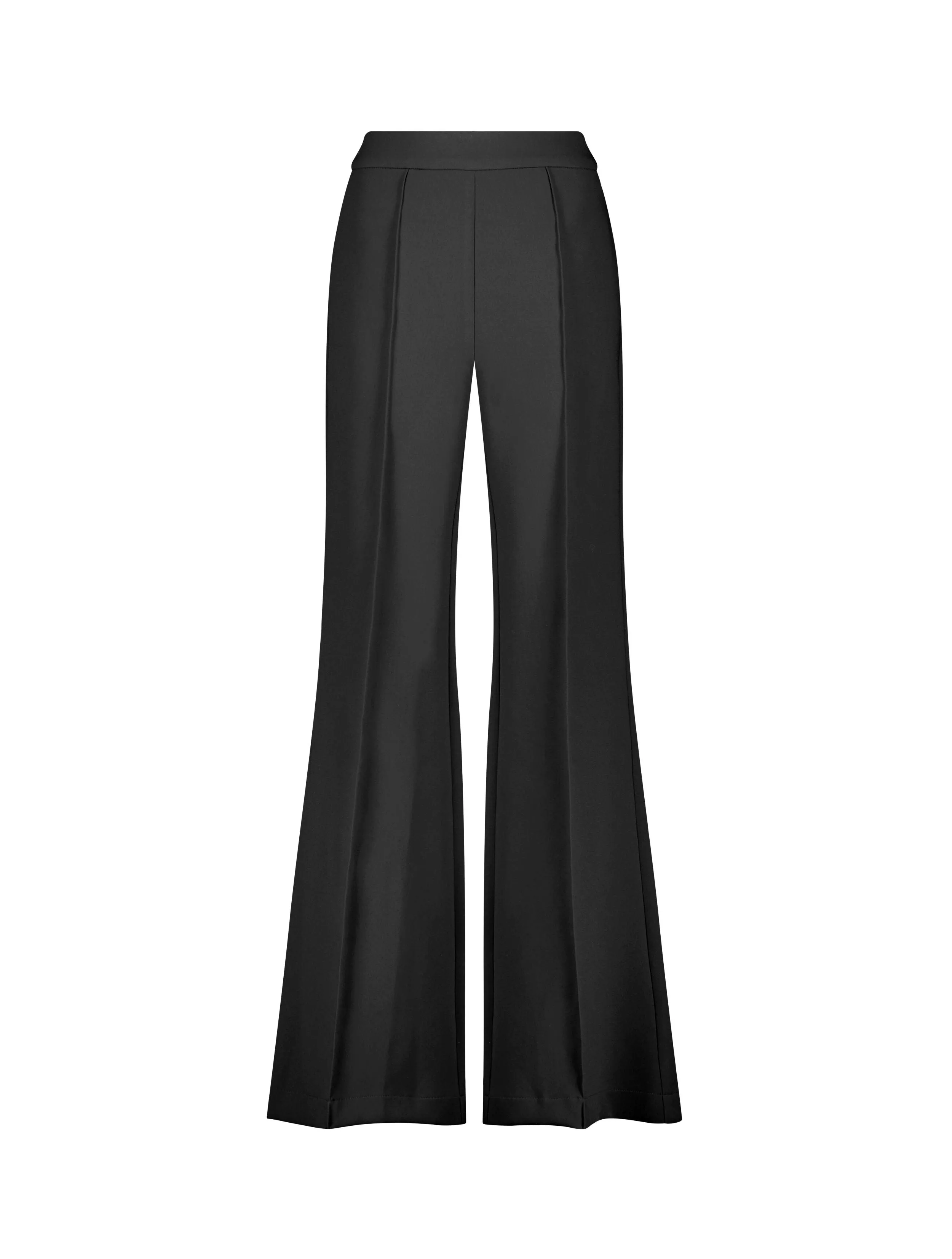 Black Classic Crepe Wide Leg High Waisted Trouser Pant - FINAL SALE sold by Mac Duggal product image thumbnail 2