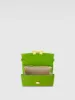 Green Mini Leather Shoulder Bag With Gold Hardware sold by Mac Duggal