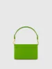Green Mini Leather Shoulder Bag With Gold Hardware sold by Mac Duggal