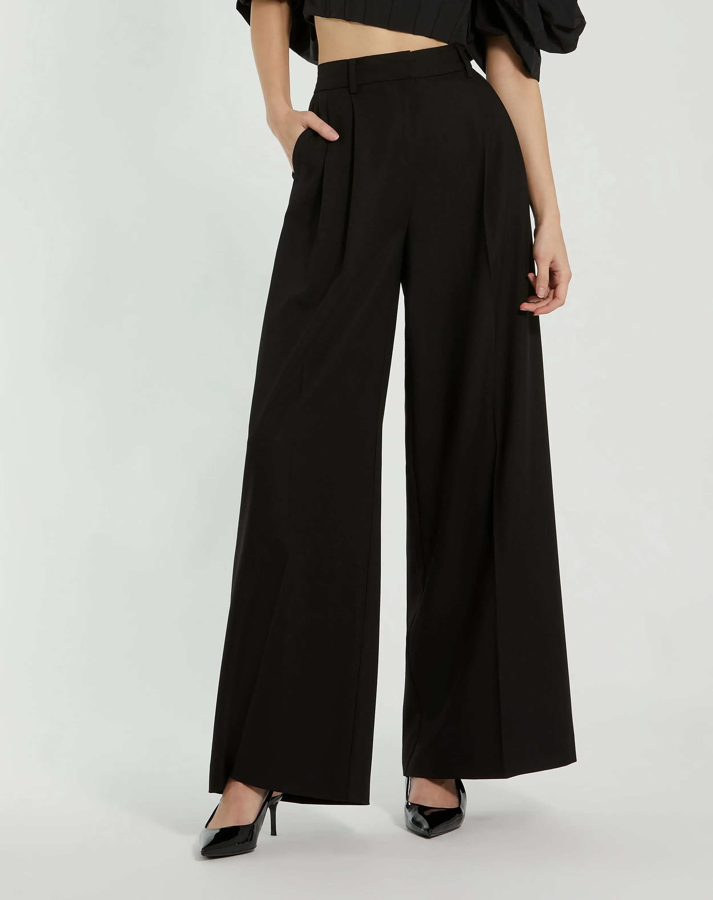 The MACkenzie Wide Leg Trouser - FINAL SALE sold by Mac Duggal