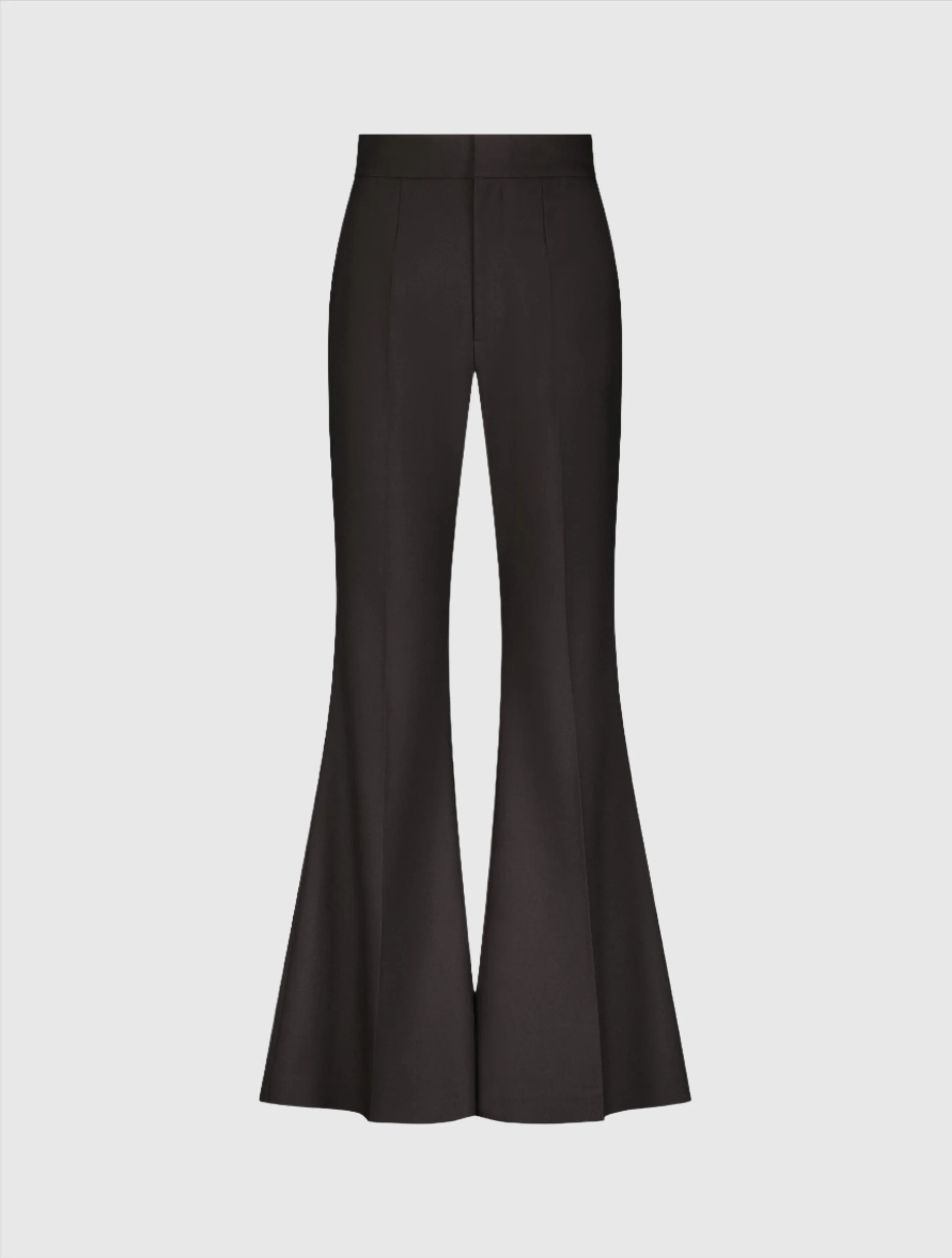 Black Classic Crepe Flared Trouser Pant - FINAL SALE sold by Mac Duggal product image thumbnail 2