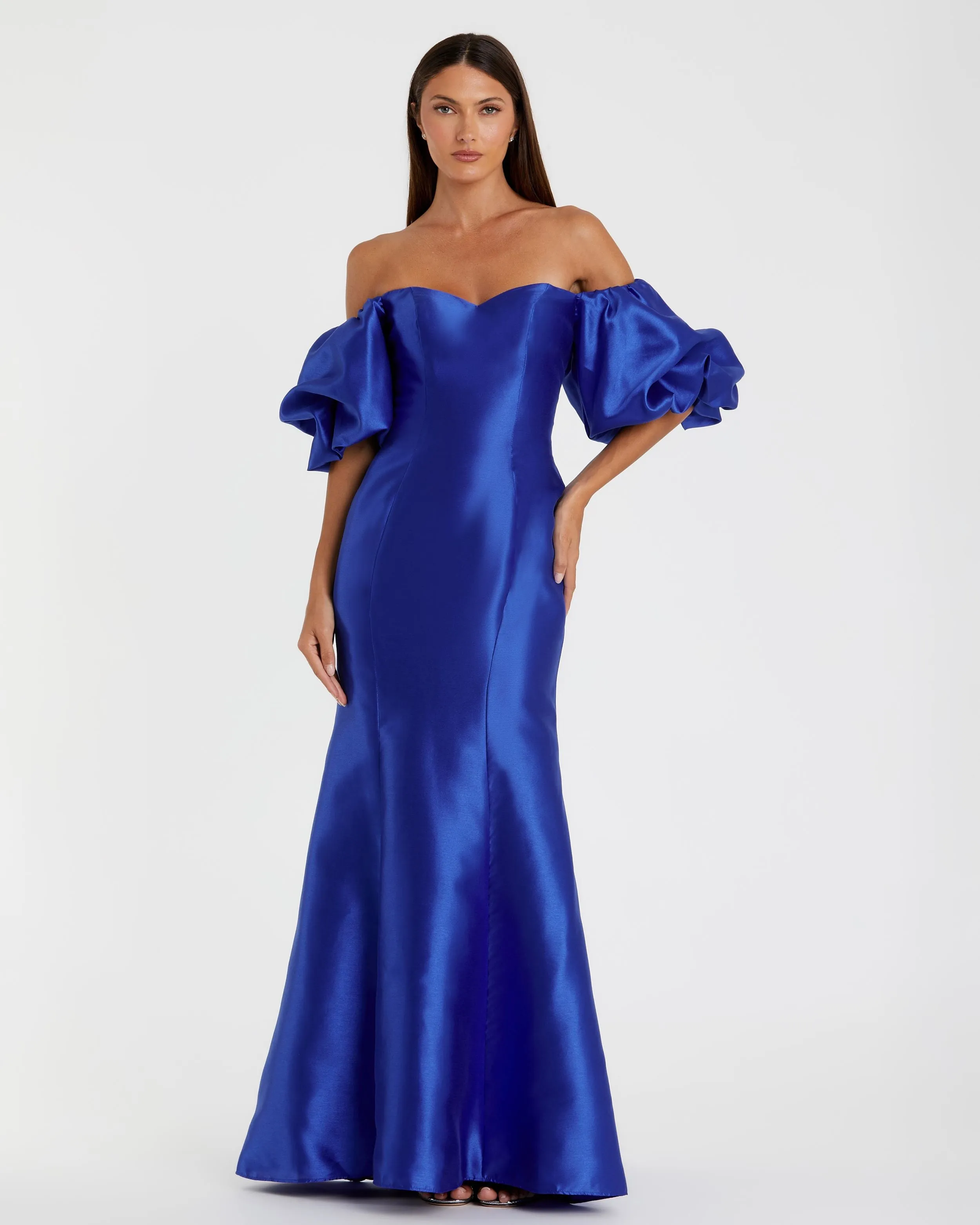 Sweetheart Off The Shoulder Puff Sleeve Gown sold by Mac Duggal product image thumbnail 2