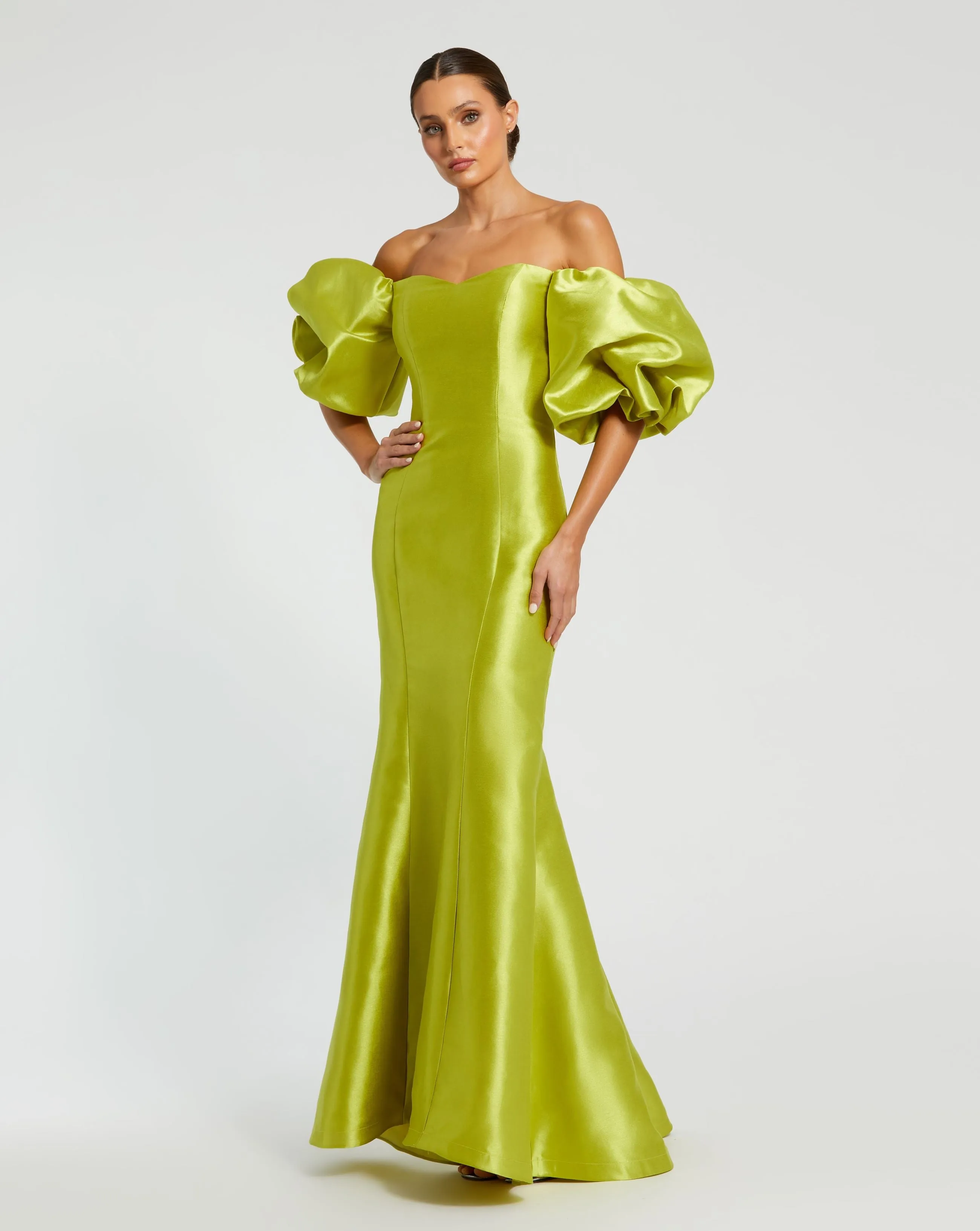 Sweetheart Off The Shoulder Puff Sleeve Gown sold by Mac Duggal product image thumbnail 3