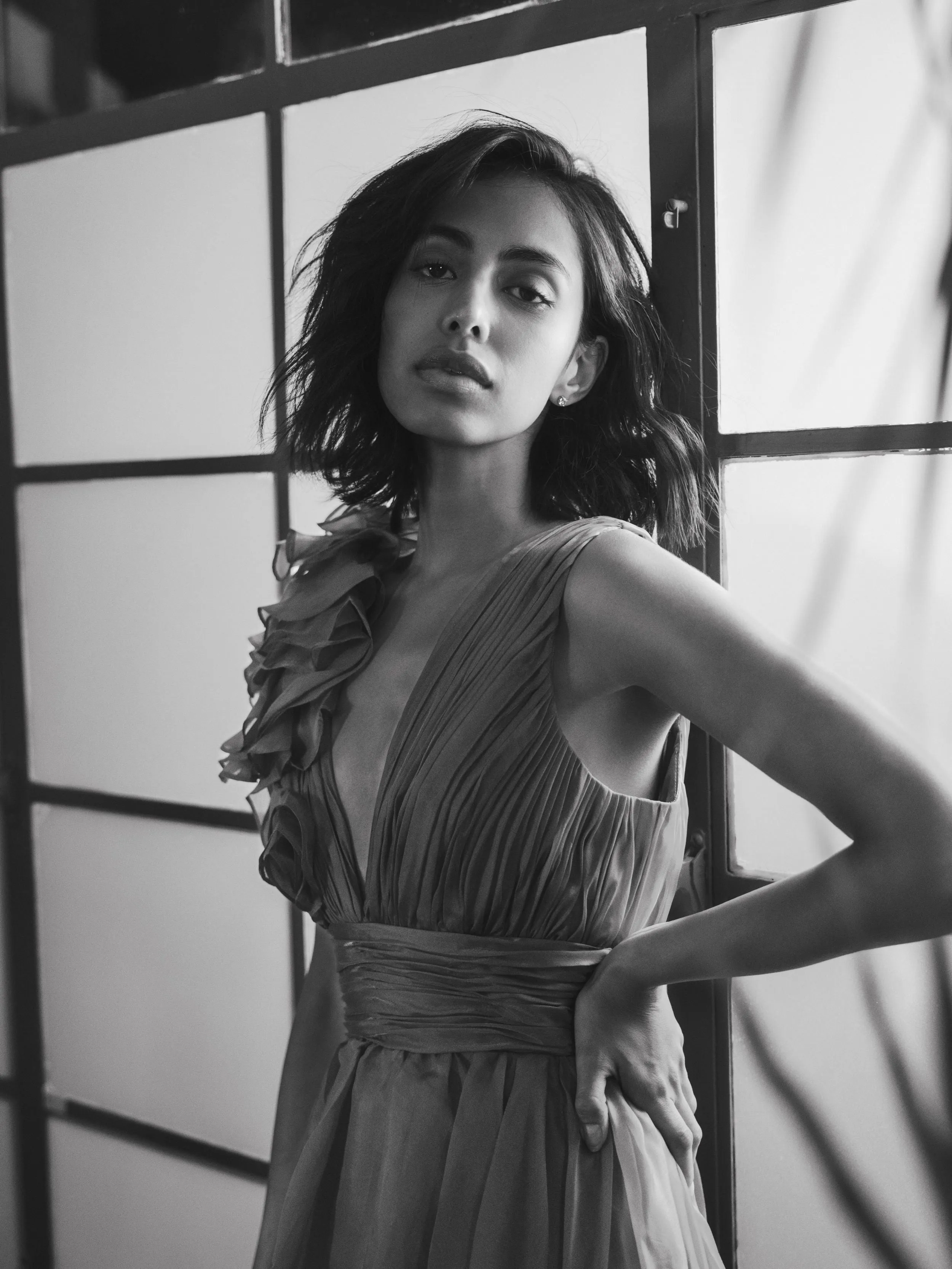 Red Sleeveless Chiffon A-Line Tea Length Cocktail Dress sold by Mac Duggal product image thumbnail 5