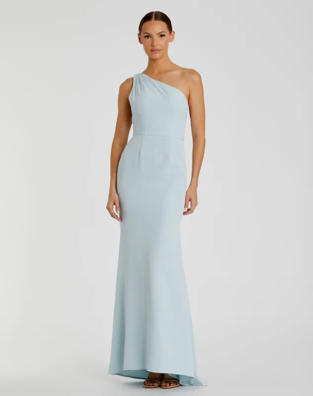 One Shoulder Jersey Mermaid Gown sold by Mac Duggal
