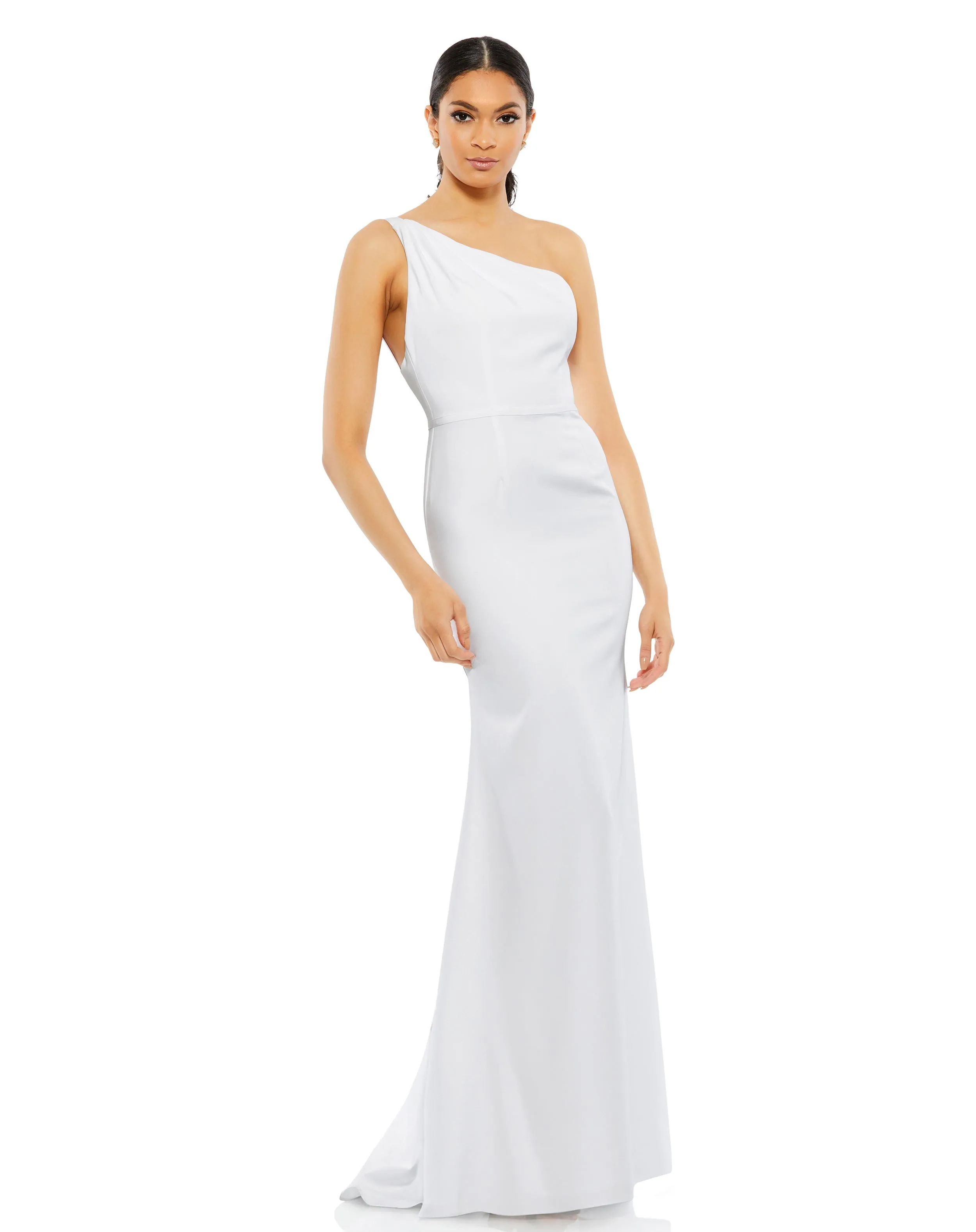 One Shoulder Jersey Mermaid Gown sold by Mac Duggal product image thumbnail 4