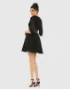 Black Shimmer Infused Pleated Mini Dress sold by Mac Duggal