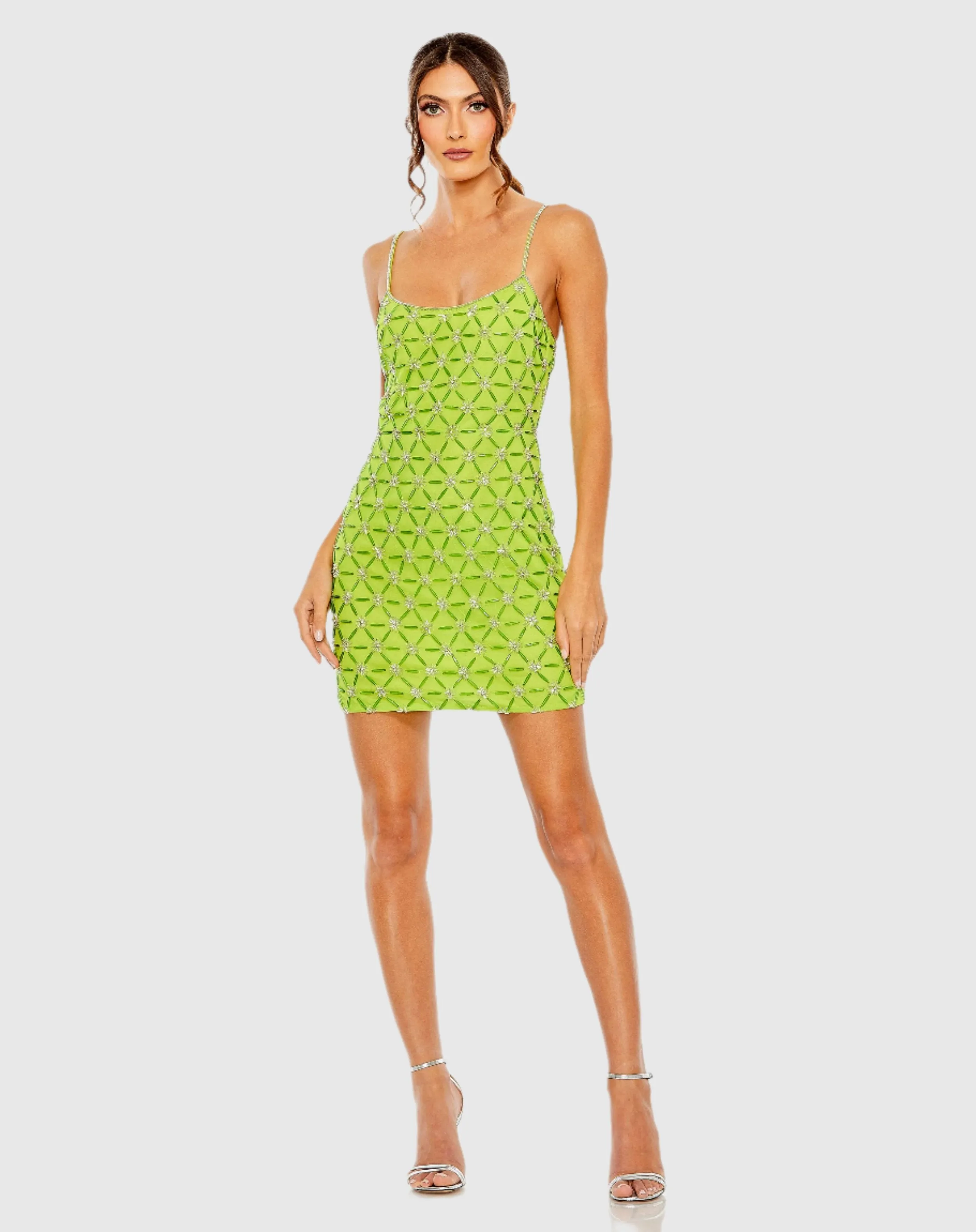 Scoop Neck Embellished Mini Dress sold by Mac Duggal product image thumbnail 2