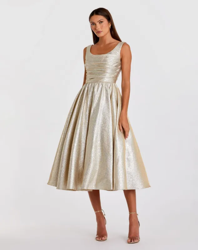 Square Neck Sleeveless A Line Dress sold by Mac Duggal
