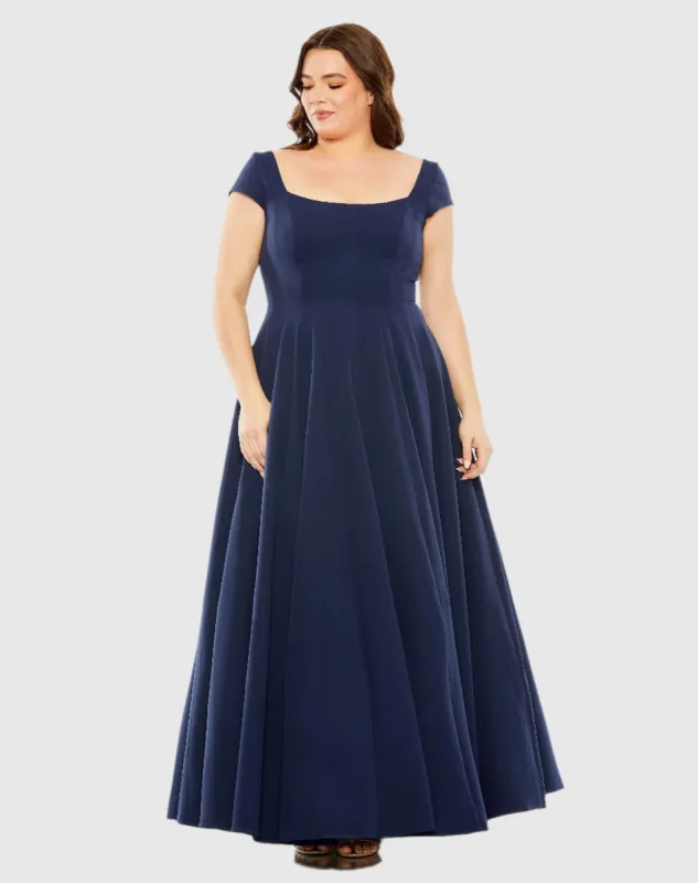 Cap Sleeve Square Neck Ball Gown sold by Mac Duggal