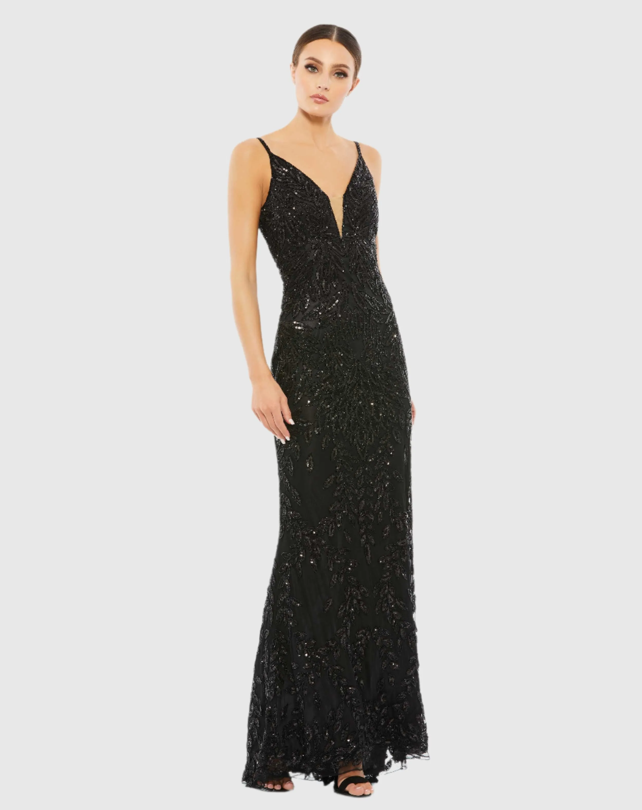 Embellished Leaf Evening Gown sold by Mac Duggal product image thumbnail 2