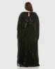 Black Embellished Column Cape Gown sold by Mac Duggal