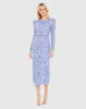 Embellished High Neck Puff Sleeve Fitted Dress sold by Mac Duggal