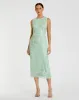 Striped Floral Embellished Sleeveless Midi Dress sold by Mac Duggal