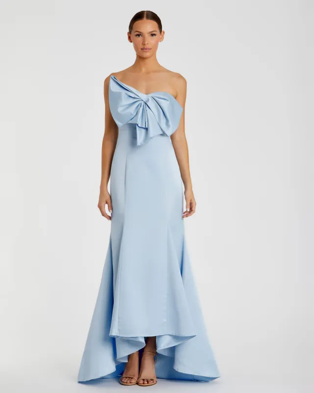 Strapless Bow Mermaid Gown sold by Mac Duggal
