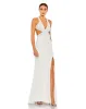 Floral Sequined Criss Cross Bodice Gown sold by Mac Duggal
