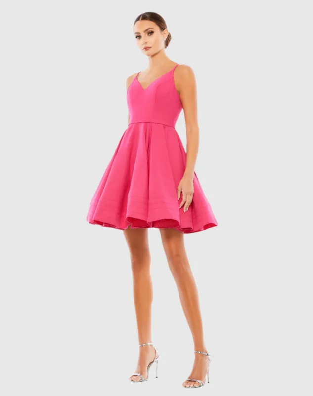 Pink Low Back A-Line Party Dress sold by Mac Duggal
