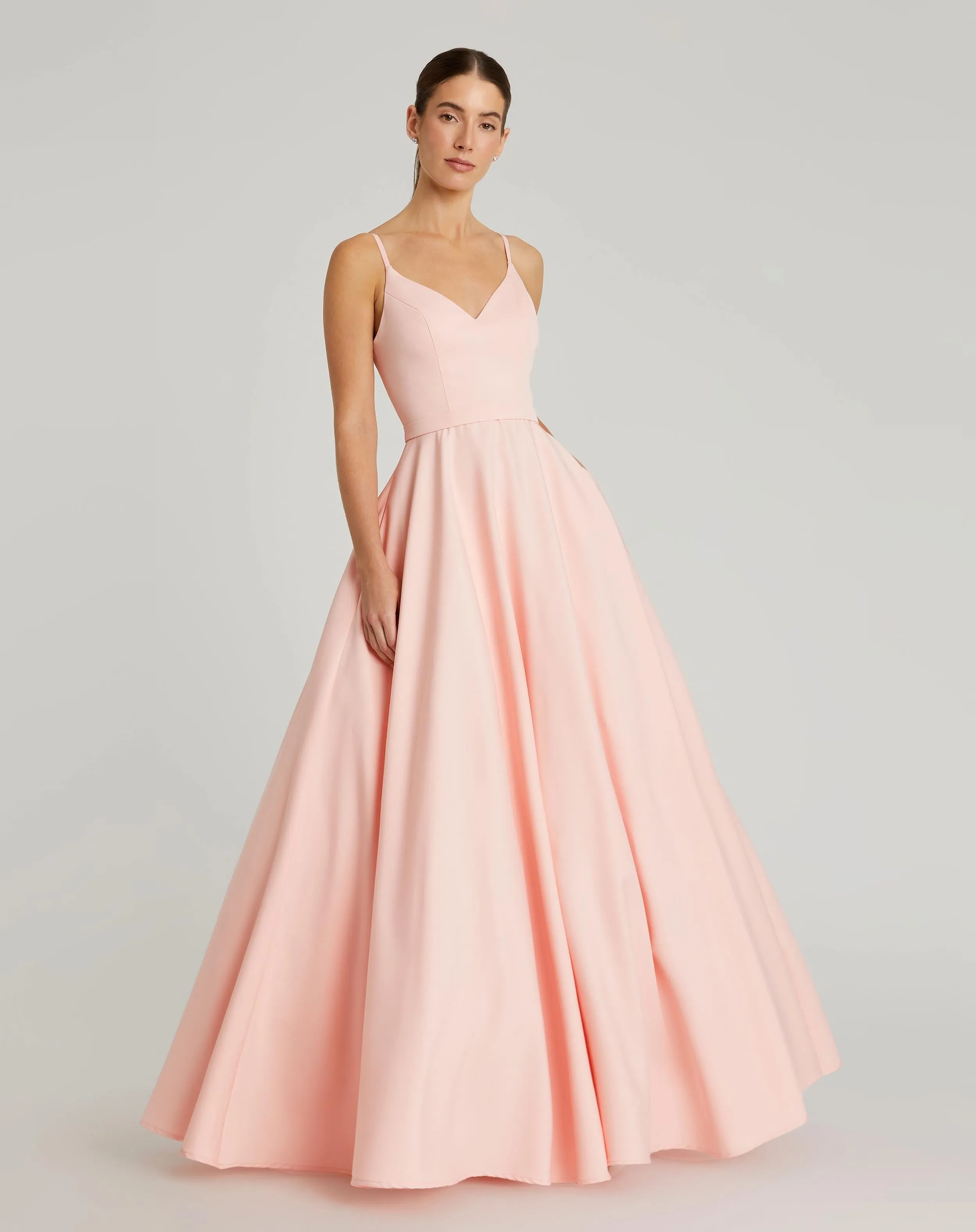 Classic A-Line V-Neck Ballgown sold by Mac Duggal product image thumbnail 4