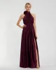 Soft Tie Halter Neck High Slit Gown sold by Mac Duggal
