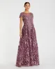 Embellished Floral Cap Sleeve A Line Gown sold by Mac Duggal