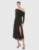 One Shoulder Sequin Long Sleeve Midi Dress sold by Mac Duggal