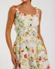 Ivory Floral Square Neck Ruffle Mini Dress sold by Mac Duggal