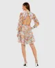 Multicolor Floral A-Line Ruffle Mini Dress sold by Mac Duggal