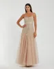 Slim Strap Embellished Bustier Gown sold by Mac Duggal