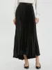 Ankle Length Pleated Satin Skirt sold by Mac Duggal