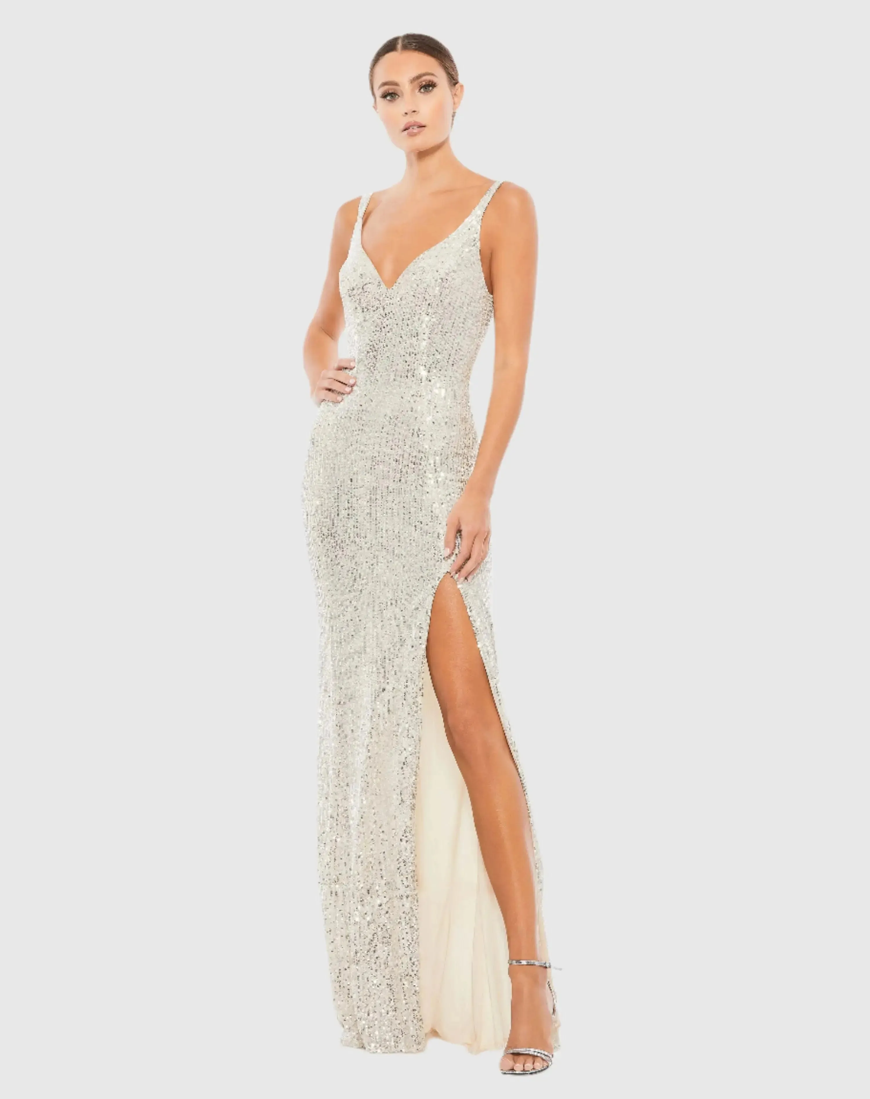 Fully Sequined Scoop Back Gown sold by Mac Duggal