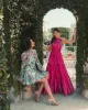 Green Floral High Neck Ruffle Sleeve Mini Dress sold by Mac Duggal