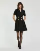 Black Tweed Short Sleeve Blazer Mini Dress sold by Mac Duggal