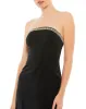 Black Jeweled Strapless Fitted Midi Dress sold by Mac Duggal