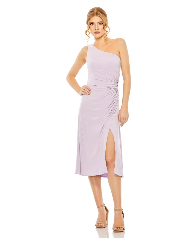One Shoulder Slit Column Dress | Sample | Sz. 2 sold by Mac Duggal