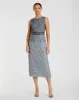 Sleeveless High Neck Beaded Midi Sheath Dress sold by Mac Duggal
